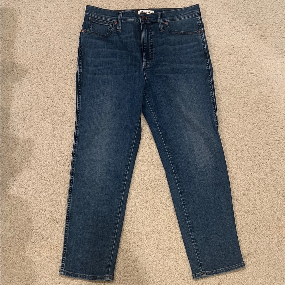Madewell Women's Straight Leg Jeans - Dark Blue